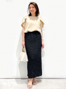 OPAQUE.CLIPスタッフさん（レディース・159cm）の春コーディネート