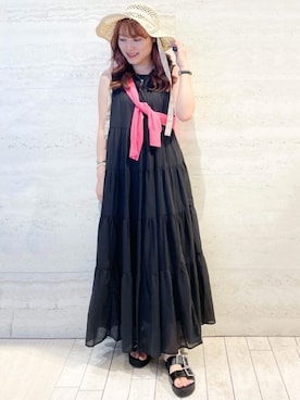 OPAQUE.CLIPスタッフさん（レディース・153cm）の夏コーディネート