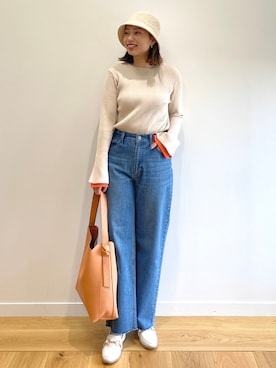 OPAQUE.CLIPスタッフさん（レディース・159cm）の冬コーディネート