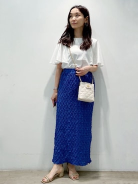 OPAQUE.CLIPスタッフさん（レディース・156cm）の夏コーディネート