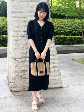 OPAQUE.CLIPスタッフさん（レディース・158cm）の夏コーディネート