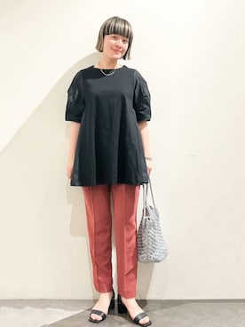 OPAQUE.CLIPスタッフさん(レディース・156cm)の夏コーディネート
