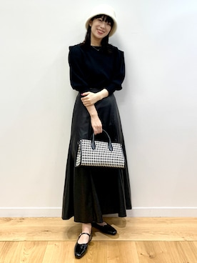 「オペークドットクリップ」｜OPAQUE.CLIPスタッフさん（レディース・158cm）の秋コーディネート