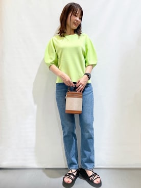 OPAQUE.CLIPスタッフさん（レディース・163cm）の夏コーディネート