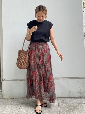 OPAQUE.CLIPスタッフさん（レディース・158cm）の春コーディネート