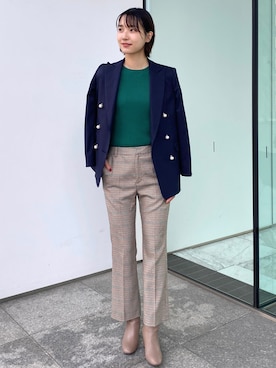 「オペークドットクリップ」｜OPAQUE.CLIPスタッフさん（レディース・158cm）の秋コーディネート