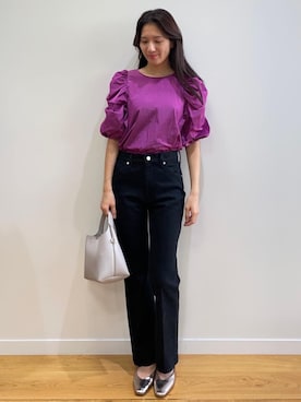 「アツいコーデ全部見せ」｜OPAQUE.CLIPスタッフさん（レディース・162cm）の夏コーディネート