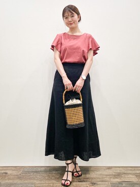 OPAQUE.CLIPスタッフさん（レディース・156cm）の夏コーディネート