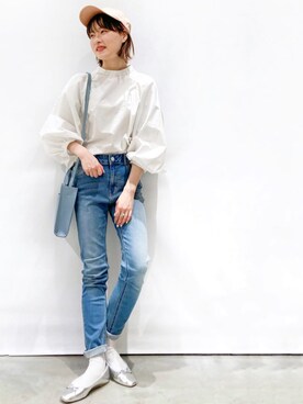 OPAQUE.CLIPスタッフさん（レディース・158cm）の春コーディネート