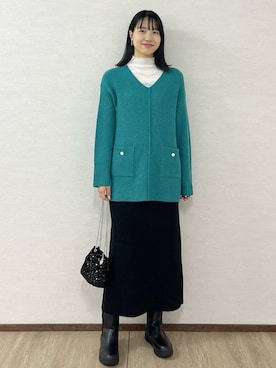 OPAQUE.CLIPスタッフさん(レディース・174cm)の冬コーディネート