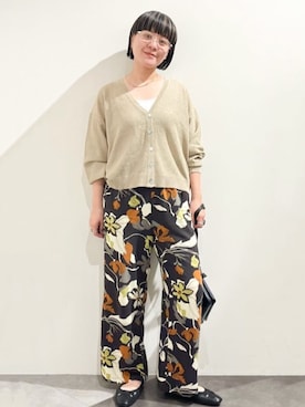 OPAQUE.CLIPスタッフさん（レディース・156cm）の夏コーディネート