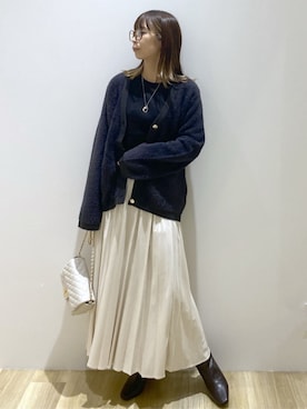 「オペークドットクリップ」｜OPAQUE.CLIPスタッフさん（レディース・156cm）の秋コーディネート