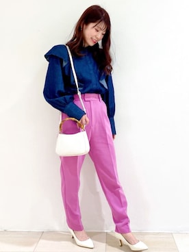 OPAQUE.CLIPスタッフさん（レディース・158cm）の春コーディネート