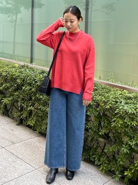 OPAQUE.CLIPスタッフさん（レディース・158cm）の冬コーディネート