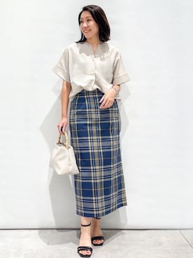 OPAQUE.CLIPスタッフさん(レディース・159cm)の夏コーディネート