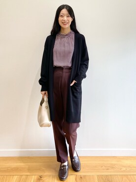 OPAQUE.CLIPスタッフさん（レディース・158cm）の秋コーディネート