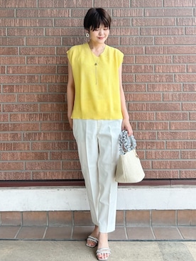 OPAQUE.CLIPスタッフさん(レディース・161cm)の春コーディネート