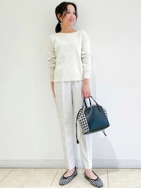 OPAQUE.CLIPスタッフさん（レディース・158cm）の冬コーディネート