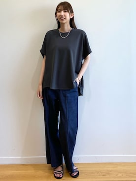 OPAQUE.CLIPスタッフさん（レディース・166cm）の春コーディネート