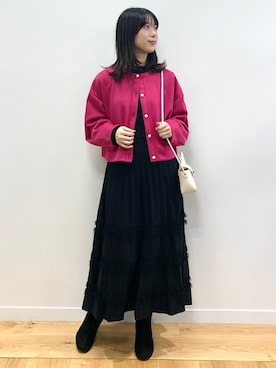 「オペークドットクリップ」｜OPAQUE.CLIPスタッフさん（レディース・158cm）の秋コーディネート