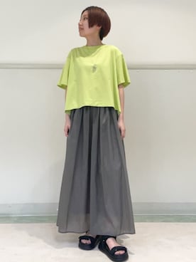 OPAQUE.CLIPスタッフさん（レディース・150cm）の春コーディネート