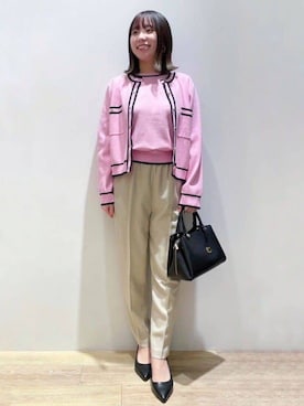 OPAQUE.CLIPスタッフさん（レディース・157cm）の春コーディネート