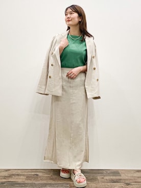 OPAQUE.CLIPスタッフさん(レディース・156cm)の春コーディネート