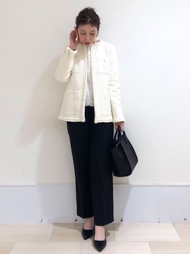 OPAQUE.CLIPスタッフさん(レディース・160cm)の冬コーディネート