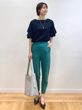 OPAQUE.CLIPスタッフさん（レディース・158cm）の夏コーディネート