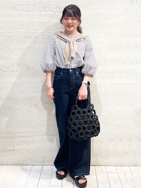 OPAQUE.CLIPスタッフさん(レディース・153cm)の春コーディネート