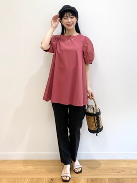 OPAQUE.CLIPスタッフさん（レディース・158cm）の夏コーディネート