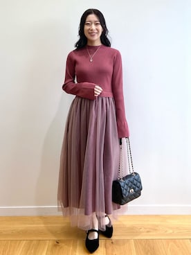 OPAQUE.CLIPスタッフさん（レディース・158cm）の秋コーディネート