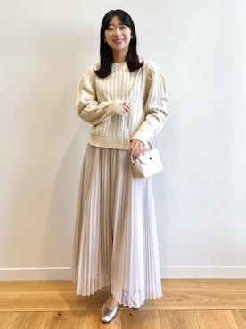 OPAQUE.CLIPスタッフさん(レディース・158cm)の冬コーディネート