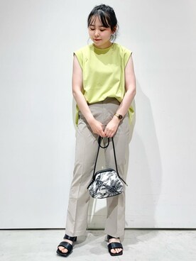 OPAQUE.CLIPスタッフさん（レディース・158cm）の夏コーディネート