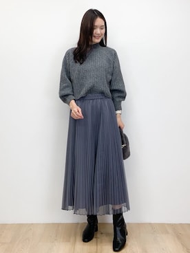 OPAQUE.CLIPスタッフさん（レディース・170cm）の冬コーディネート