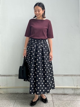 OPAQUE.CLIPスタッフさん（レディース・159cm）の夏コーディネート