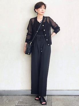 OPAQUE.CLIPスタッフさん（レディース・161cm）の夏コーディネート