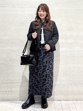 「オペークドットクリップ」｜OPAQUE.CLIPスタッフさん（レディース・153cm）の秋コーディネート