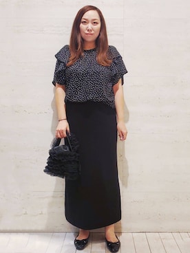 OPAQUE.CLIPスタッフさん（レディース・169cm）の夏コーディネート