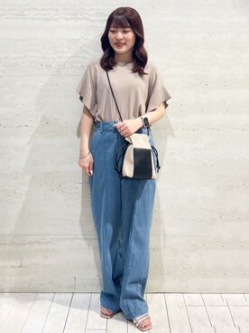 OPAQUE.CLIPスタッフさん（レディース・153cm）の夏コーディネート