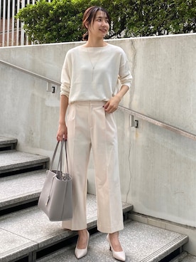 「オペークドットクリップ」｜OPAQUE.CLIPスタッフさん（レディース・158cm）の秋コーディネート