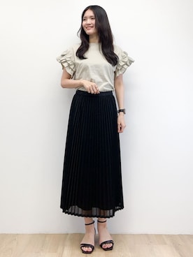 OPAQUE.CLIPスタッフさん(レディース・170cm)の夏コーディネート