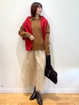 OPAQUE.CLIPスタッフさん（レディース・158cm）の冬コーディネート