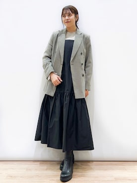 「オペークドットクリップ」｜OPAQUE.CLIPスタッフさん（レディース・158cm）の秋コーディネート