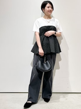 「アツいコーデ全部見せ」｜OPAQUE.CLIPスタッフさん（レディース・150cm）の夏コーディネート