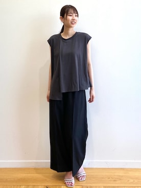 OPAQUE.CLIPスタッフさん（レディース・166cm）の夏コーディネート