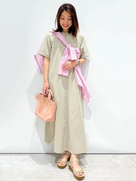 OPAQUE.CLIPスタッフさん（レディース・159cm）の夏コーディネート