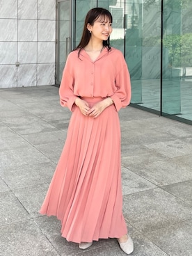 OPAQUE.CLIPスタッフさん（レディース・158cm）の春コーディネート