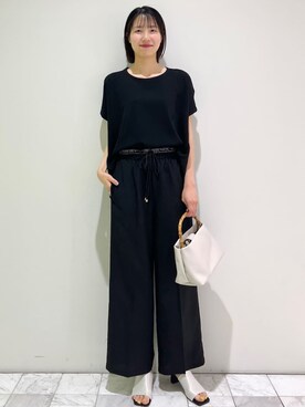 OPAQUE.CLIPスタッフさん（レディース・174cm）の夏コーディネート