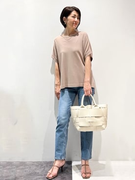 OPAQUE.CLIPスタッフさん（レディース・161cm）の夏コーディネート